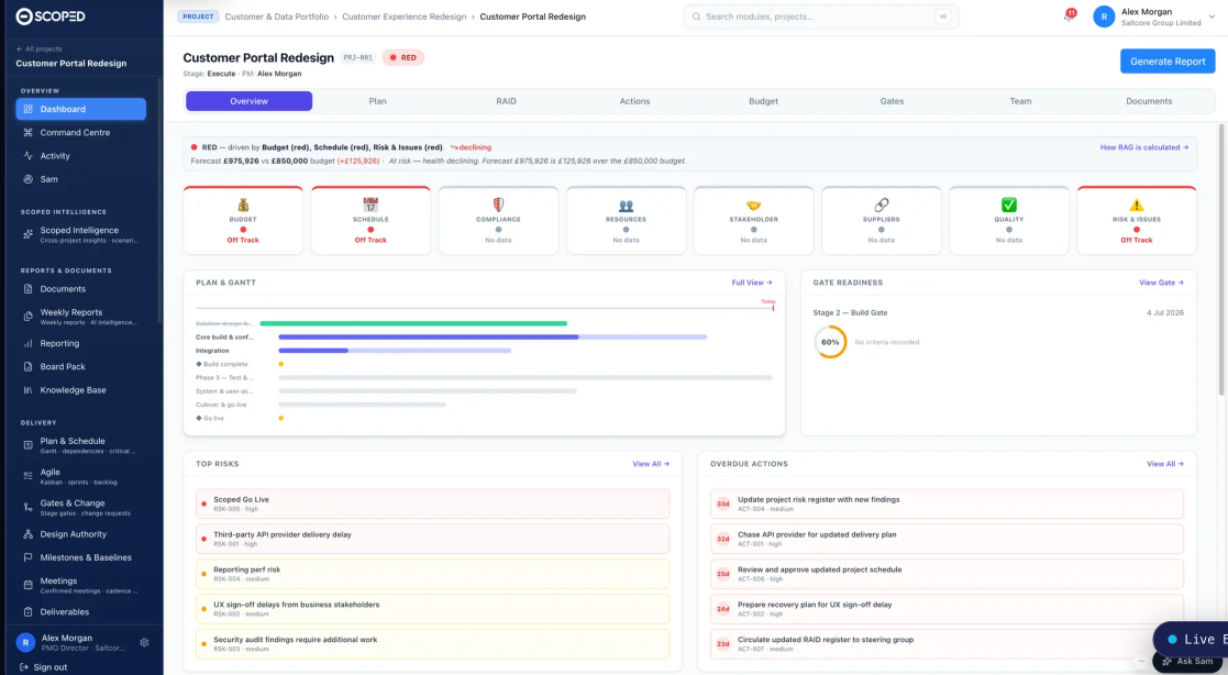 Scoped product screenshot